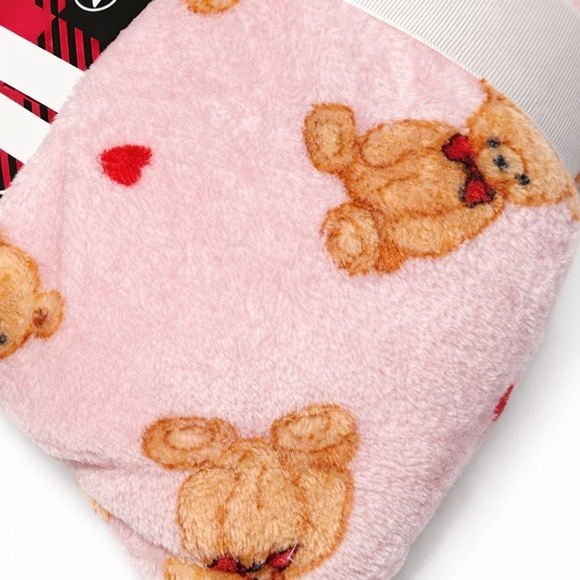 NWT em & alfie Pink Teddy Bear plush pj set, 2X - Picture 3 of 3